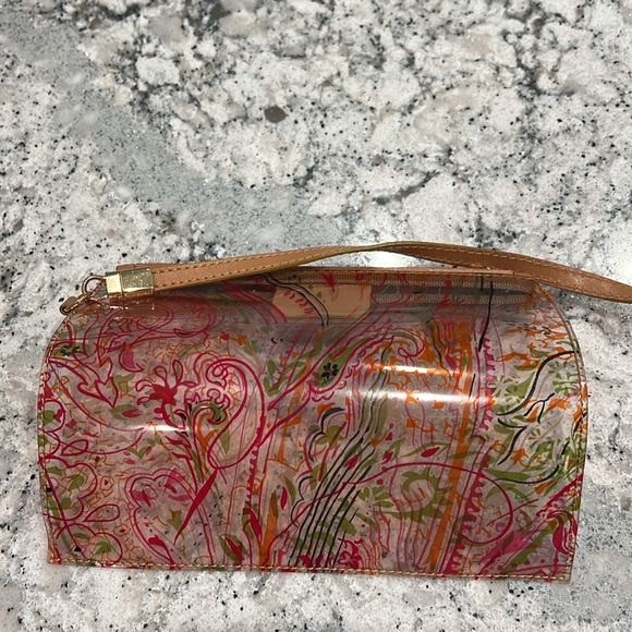 Etro Paisley Clear Vinyl Event Shoulder Bag and Makeup Case EUC - Picture 15 of 15